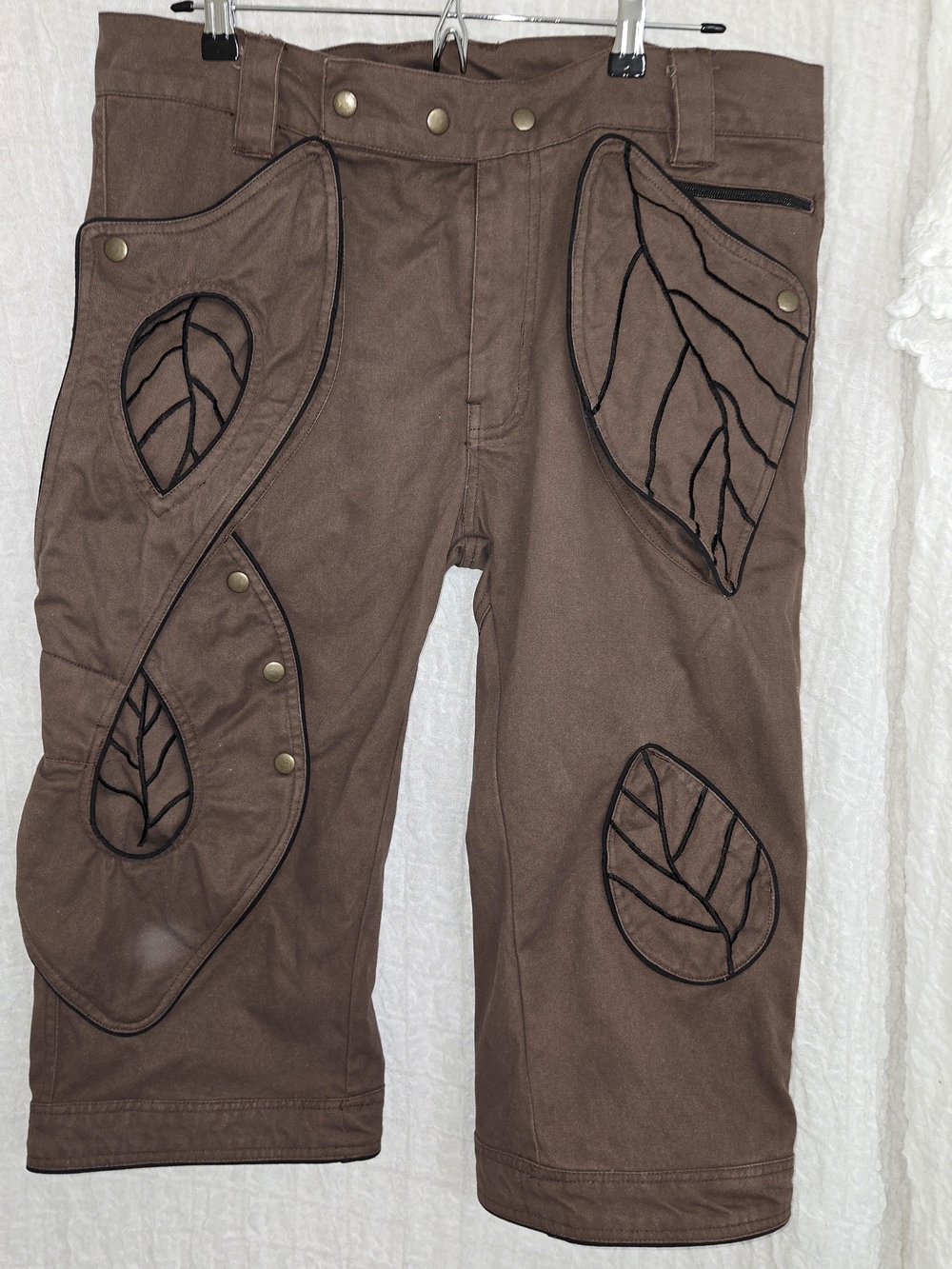The Fairies Pyjamas Brown Utility Pants - Picture 1 of 9